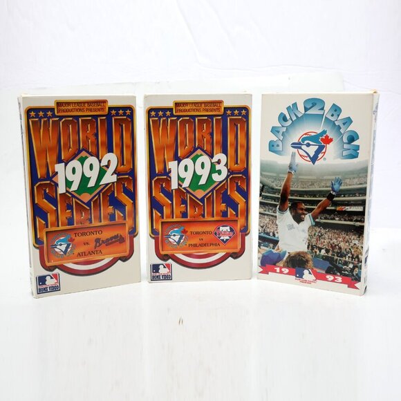 Vintage Toronto Blue Jays 1992 1993 World Series VHS Tapes Baseball MLB x3 - Picture 2 of 9